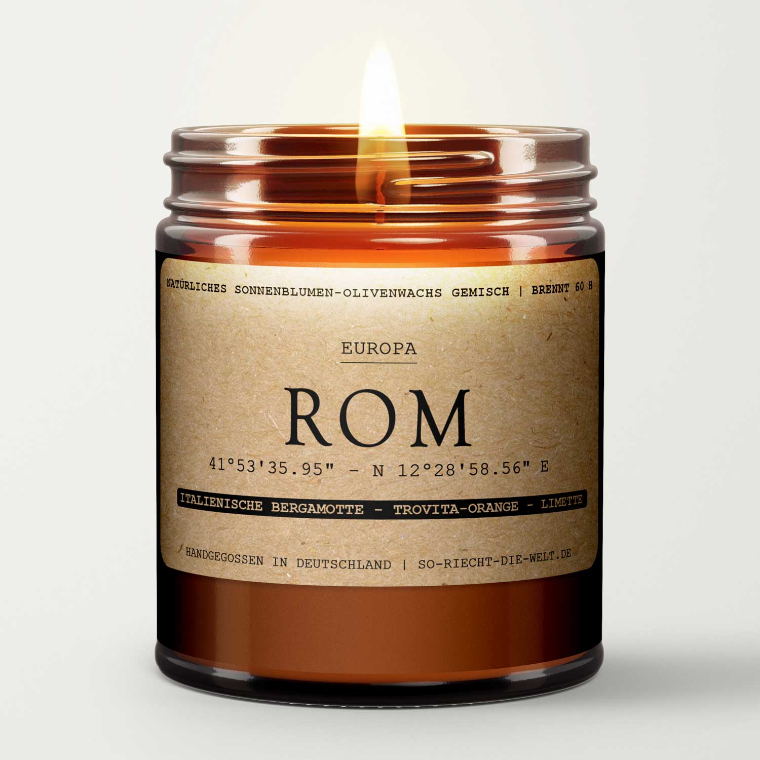 Rom Kerze -  Italienische Bergamotte | Trovita-Orange | Limette-1
